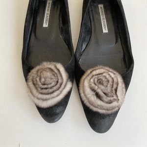 Manolo Blahnik Black flats